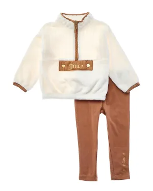 Juicy Couture 2pc Sherpa Pullover & Legging Set