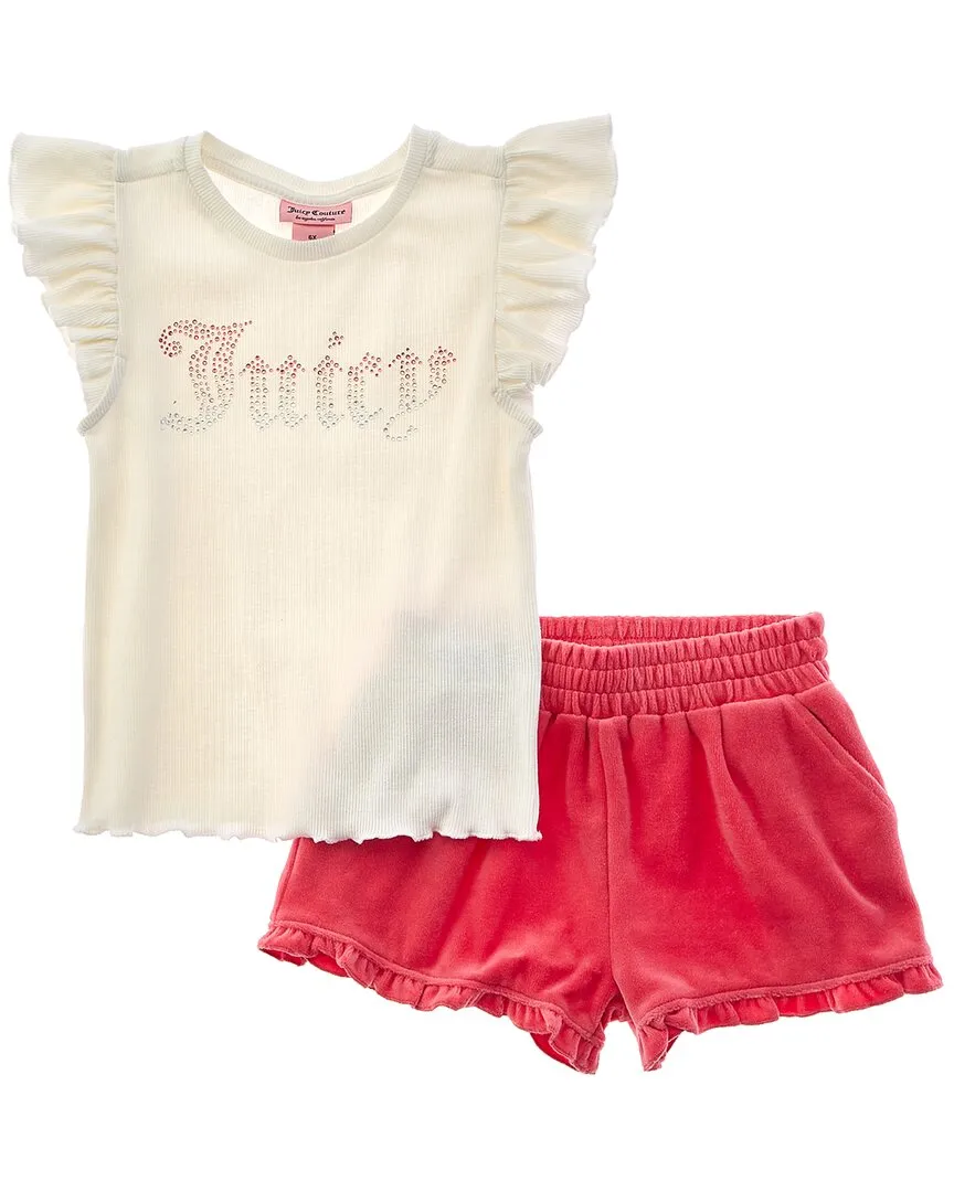 Juicy Couture 2pc Top & Short Set