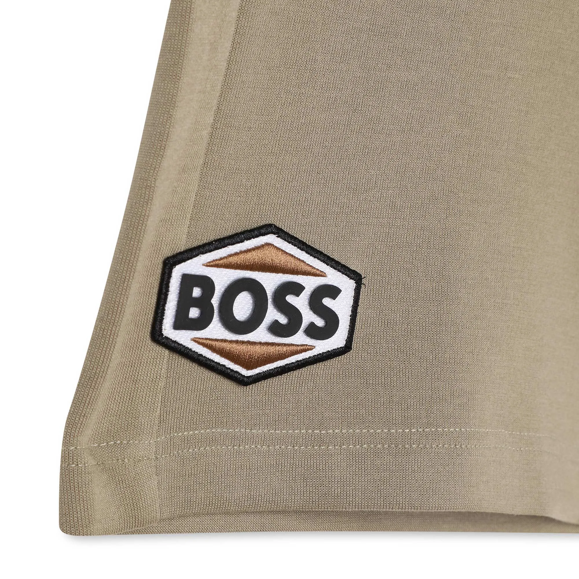 Khaki Green Cotton Shorts