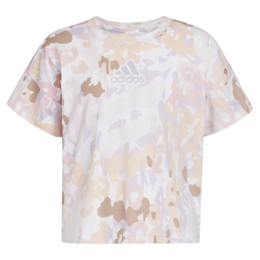 Kids' adidas Allover Print Loose Box Tee