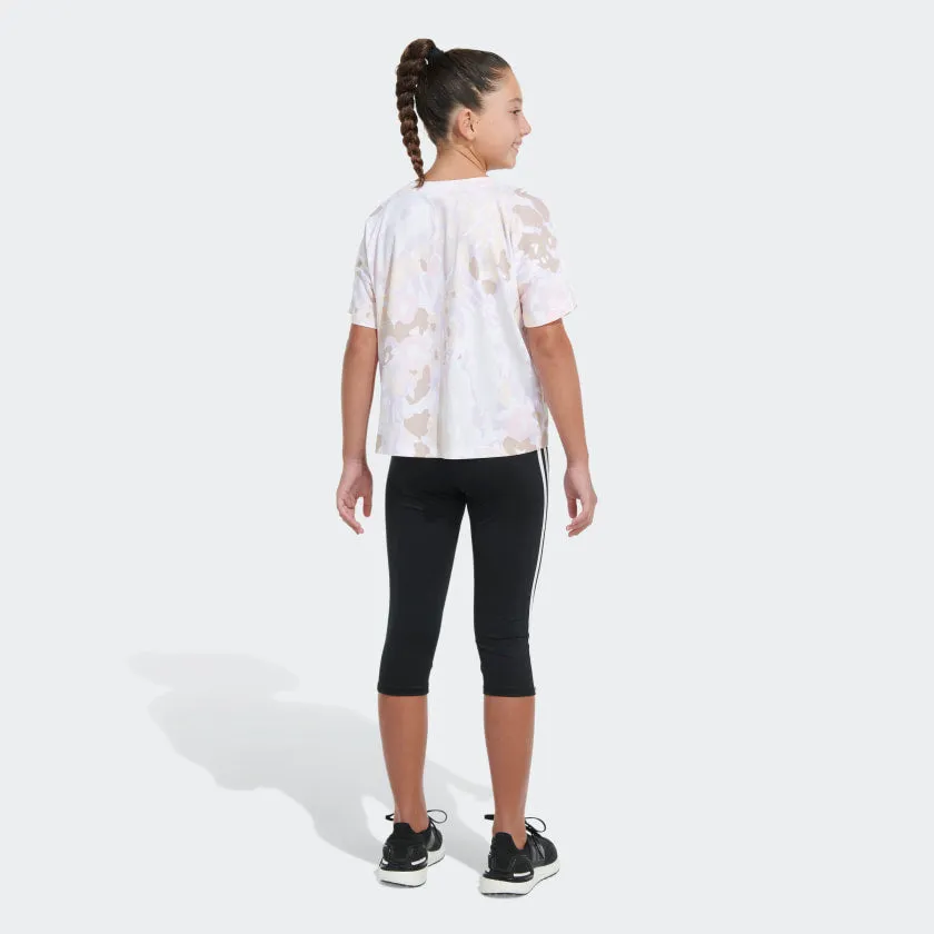 Kids' adidas Allover Print Loose Box Tee