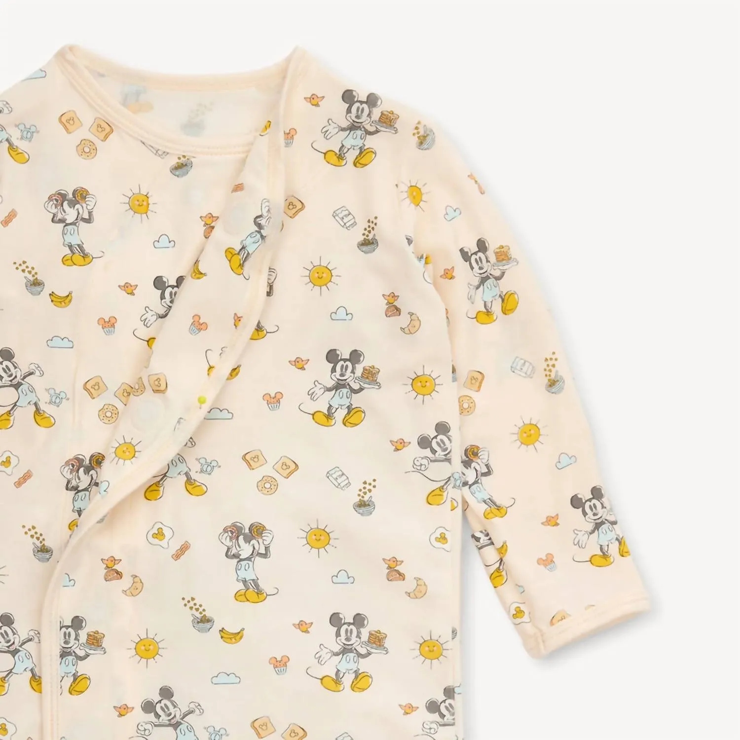 Kid's Boy Modal Cozy Sleeper Gown And Hat Set In Disney Mickey