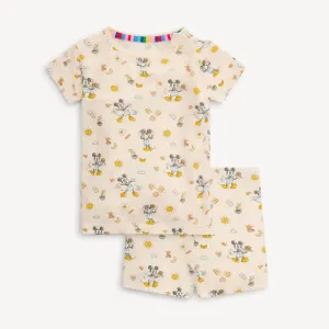Kid's Boy Modal Pajama Set In Mickeys Brunch