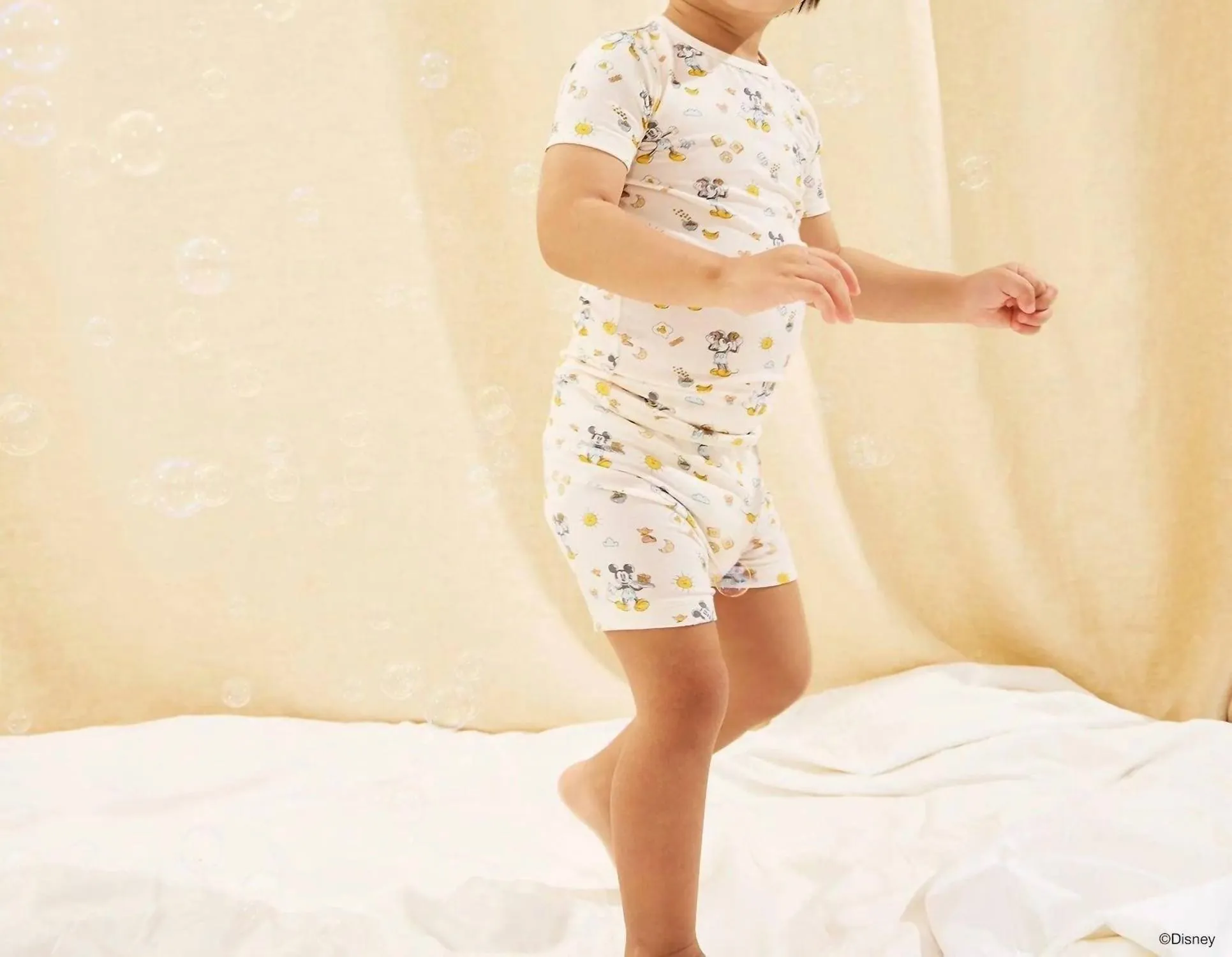 Kid's Boy Modal Pajama Set In Mickeys Brunch