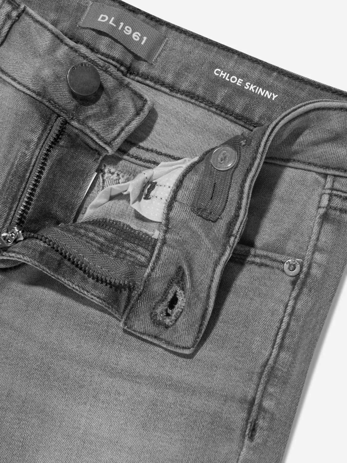 Kid's Chloe Drizzle Midrise Skinny In Grey