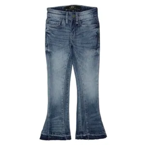 Kid's Clean Wash Jeans In Aged Wash