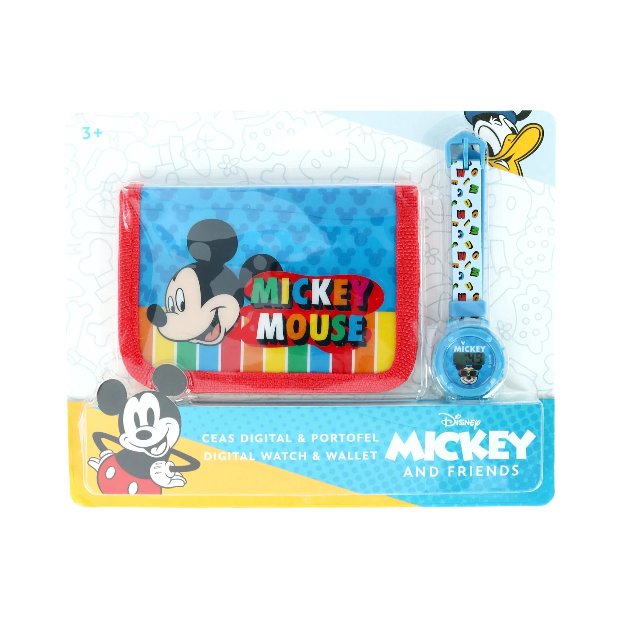 Kid's Disney Mickey Mouse Digital Watch and Wallet Set