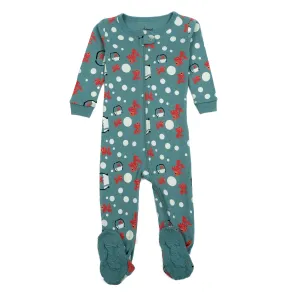 Kids Footed Cotton Pajamas Fish Tank