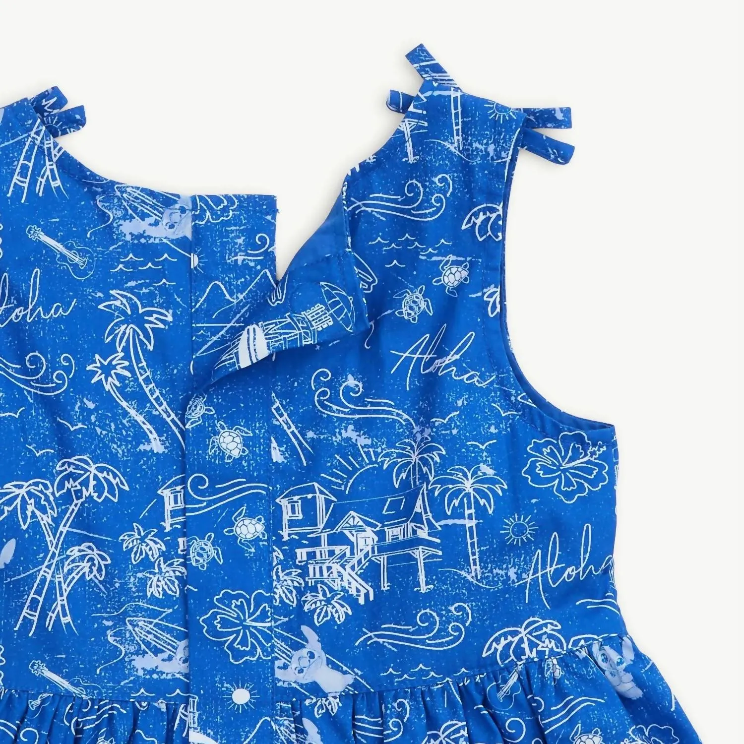 Kid's Girl Lilo And Stitch Sleeveless Dress In Blue