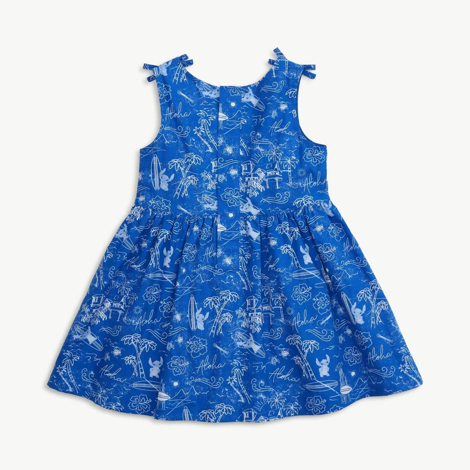 Kid's Girl Lilo And Stitch Sleeveless Dress In Blue