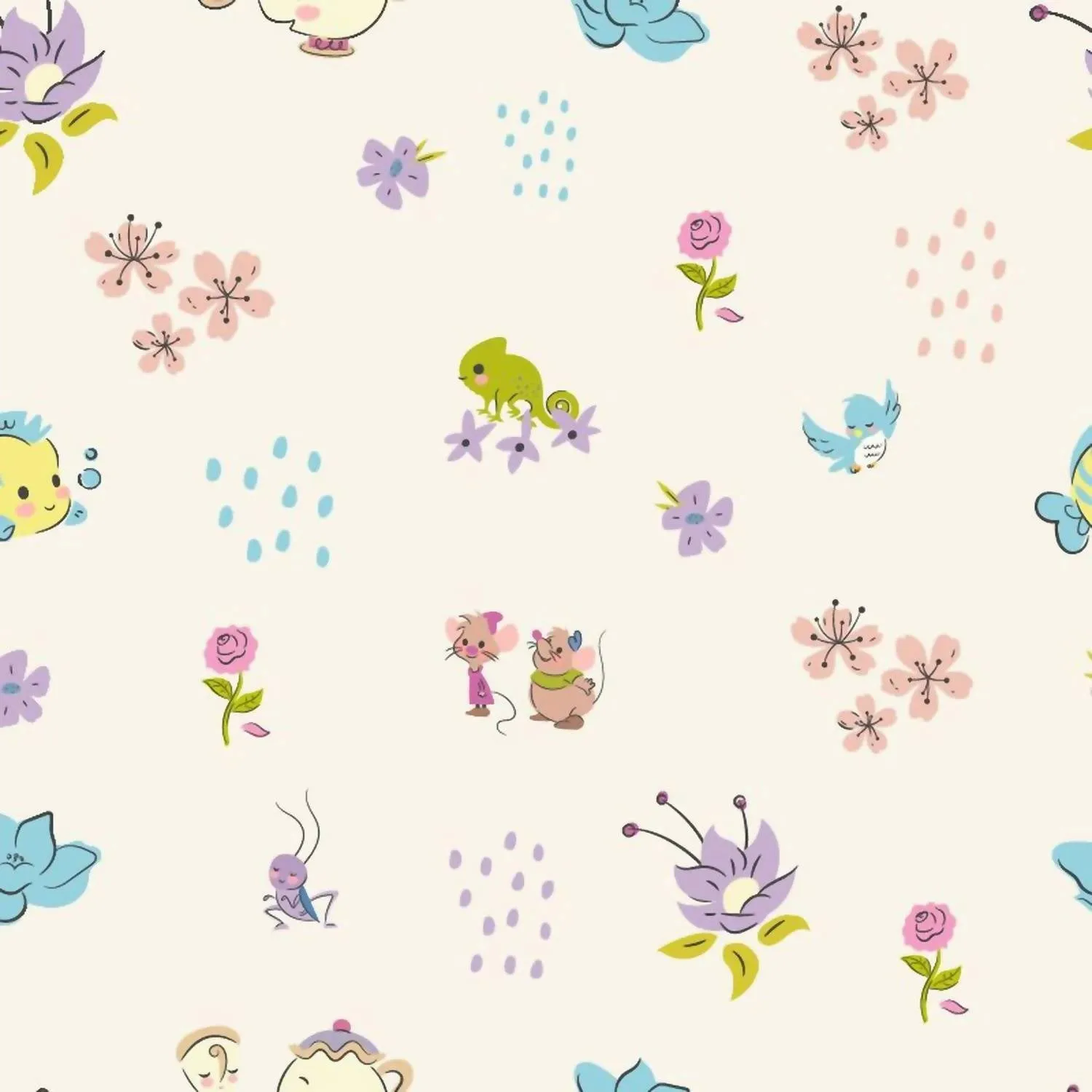 Kid's Modal Footie In Princess Friends