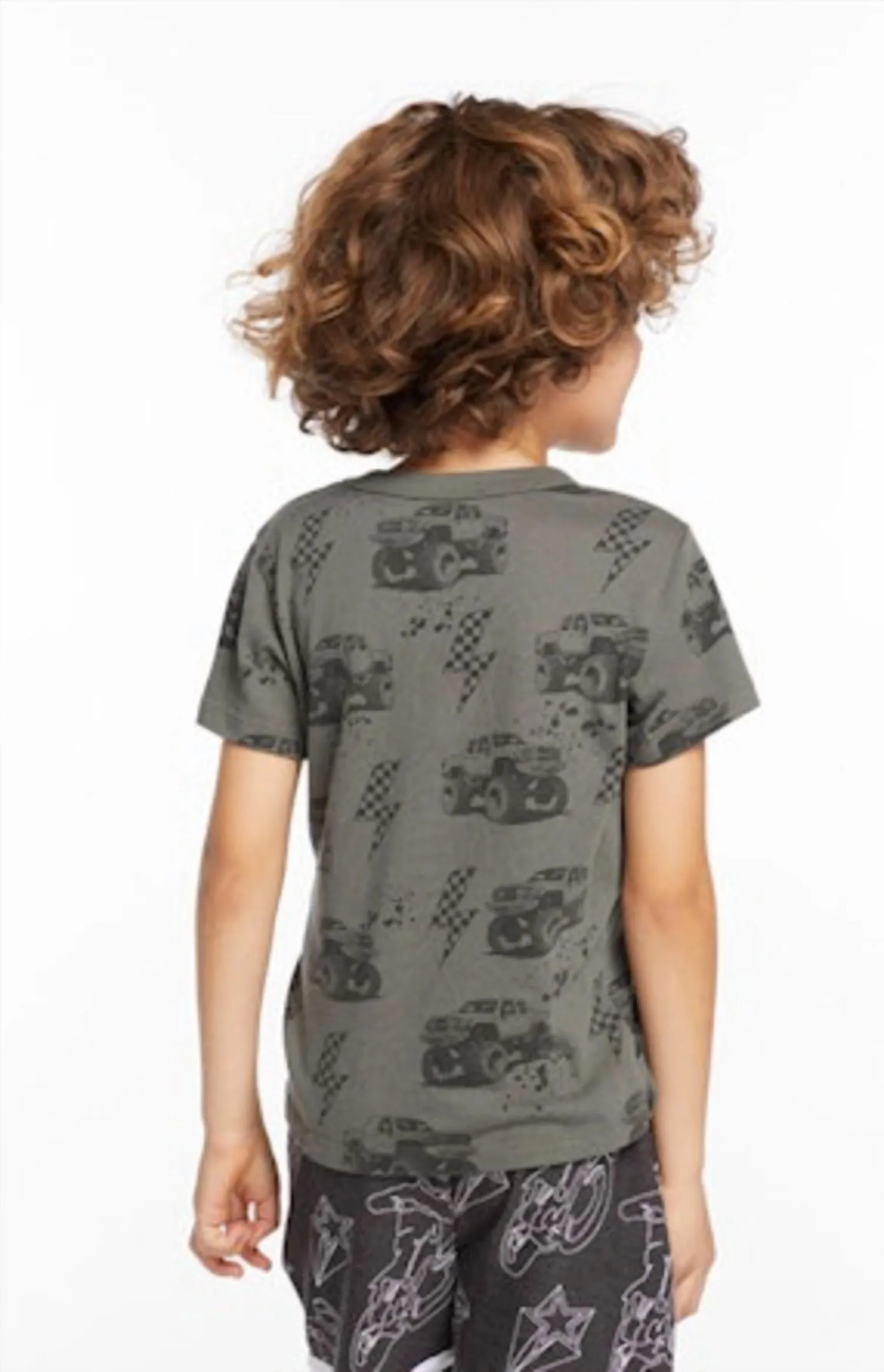 Kid's Monster Truck Tee In Safari