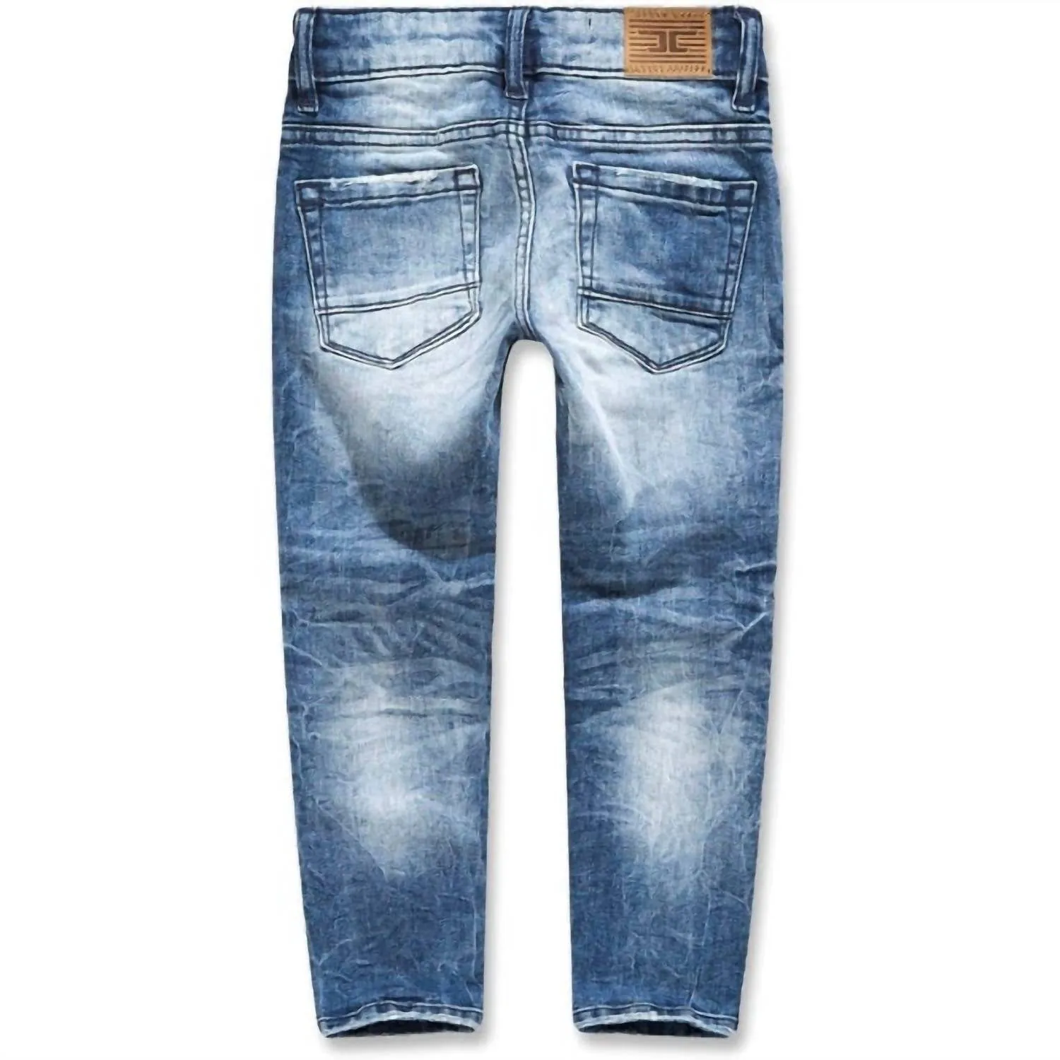 Kid's Sean Troublemaker Denim Jeans In Deep Blue