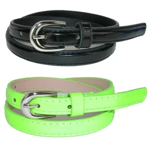 Kid's Skinny Dress Belt (Pack of 2 Colors)