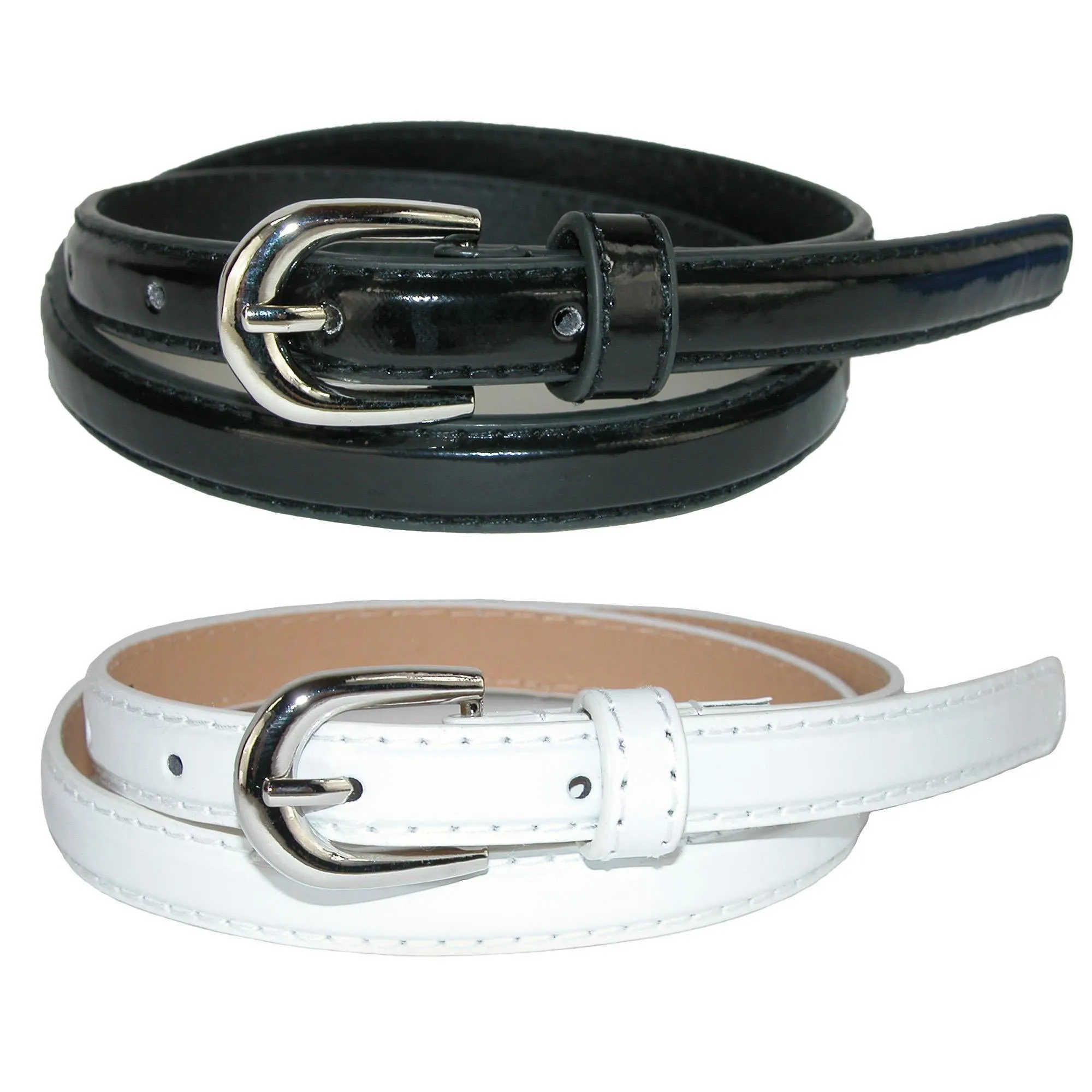 Kid's Skinny Dress Belt (Pack of 2 Colors)