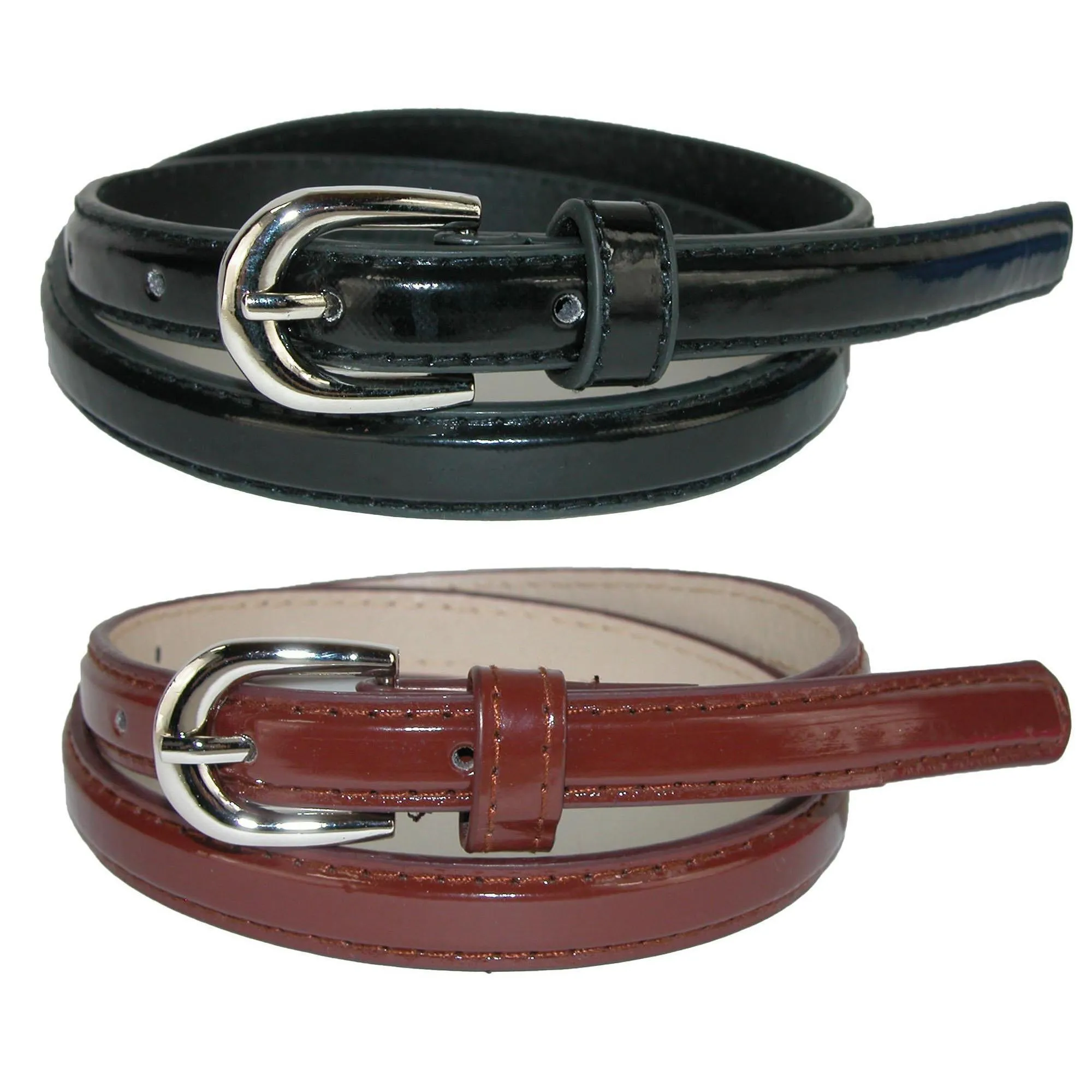 Kid's Skinny Dress Belt (Pack of 2 Colors)
