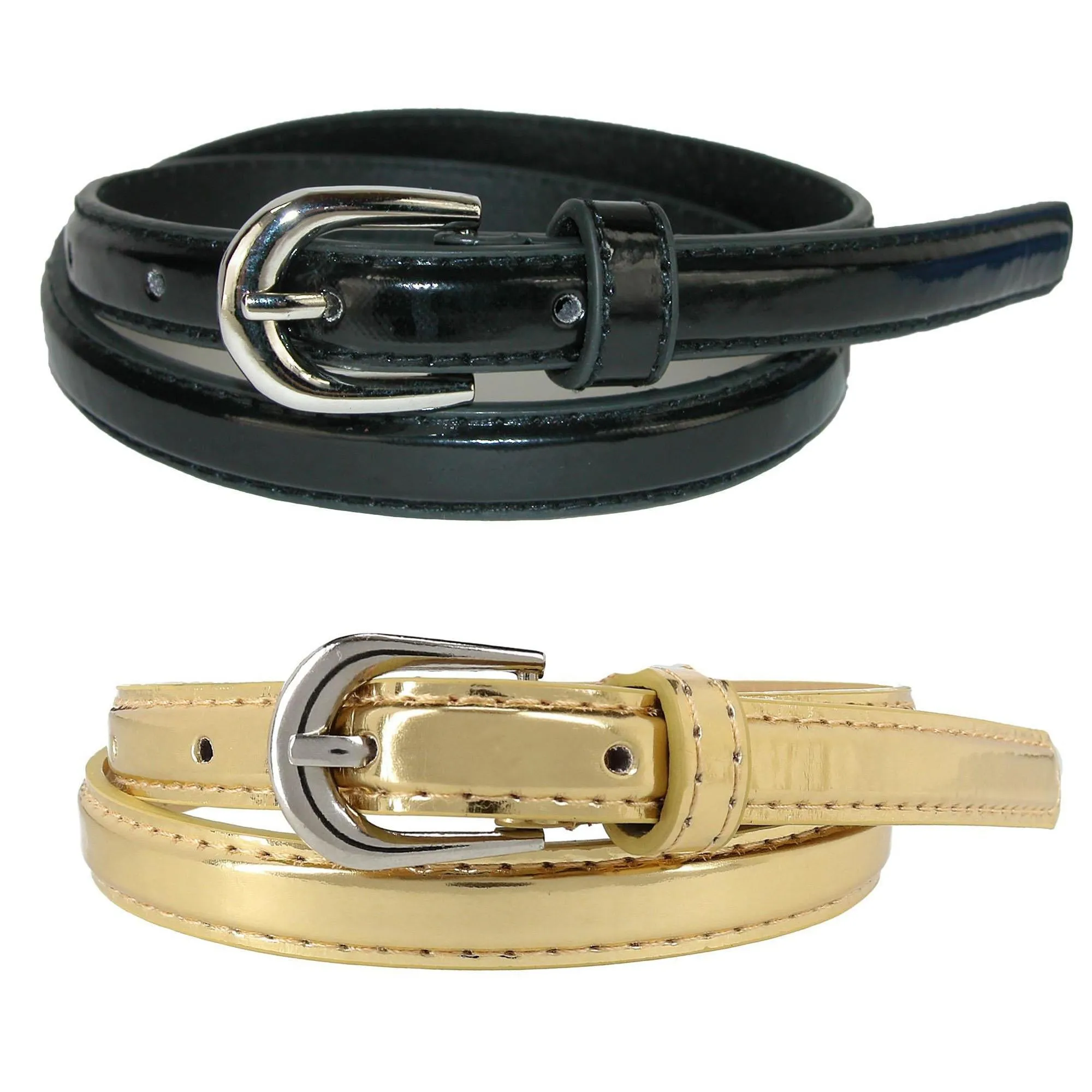 Kid's Skinny Dress Belt (Pack of 2 Colors)