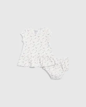 Kid's Spring Bloom Dress In Spring Bloom Floral
