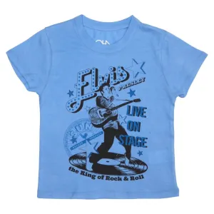 Kid's Sun Record Tee In Lake Blue