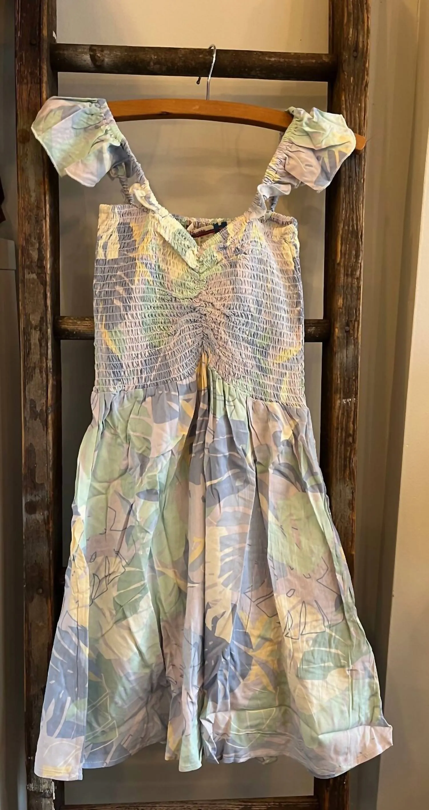 Kid's Tropical Print Sundress