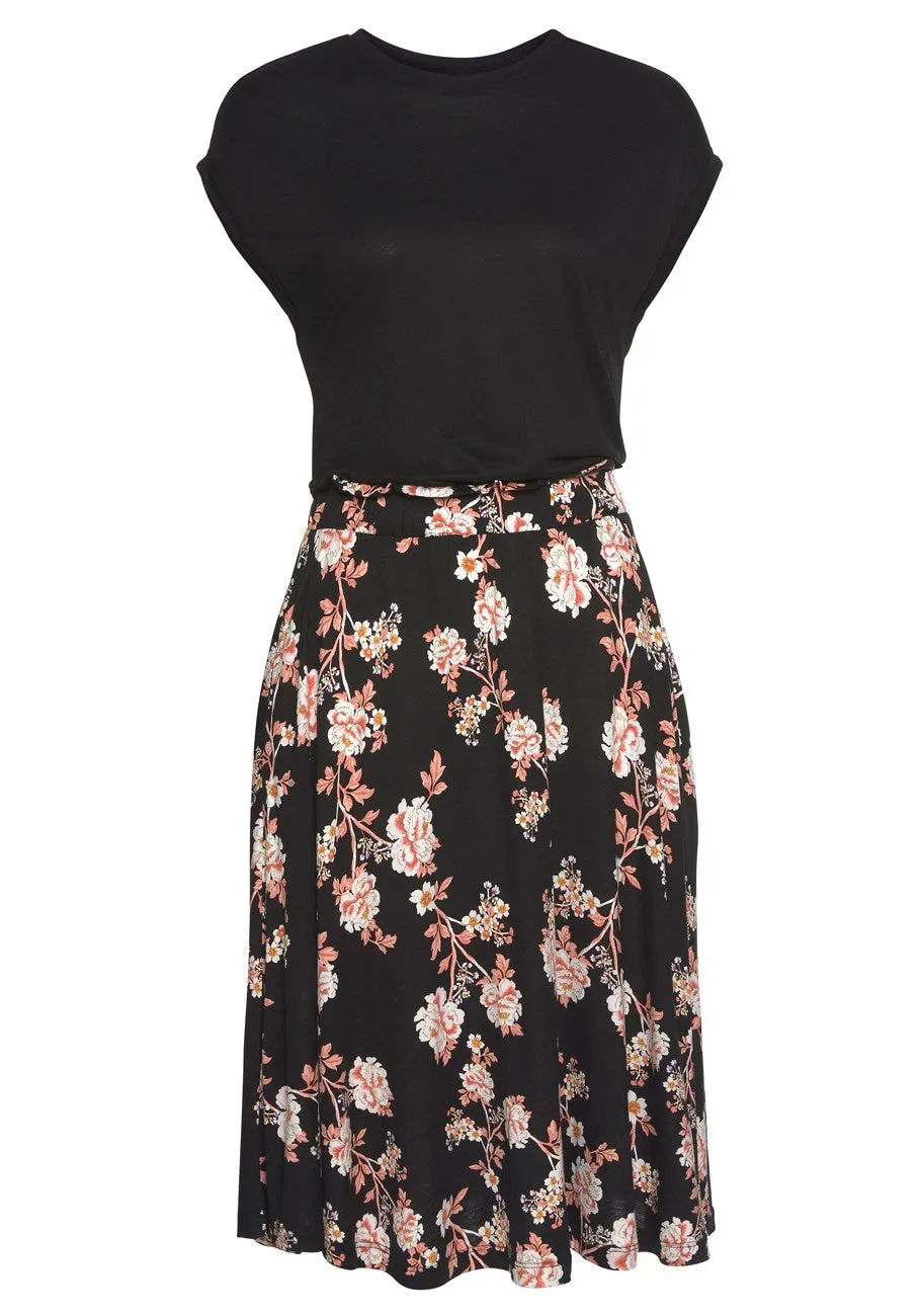 LASCANA Women's 2-In-1 Look Dress
