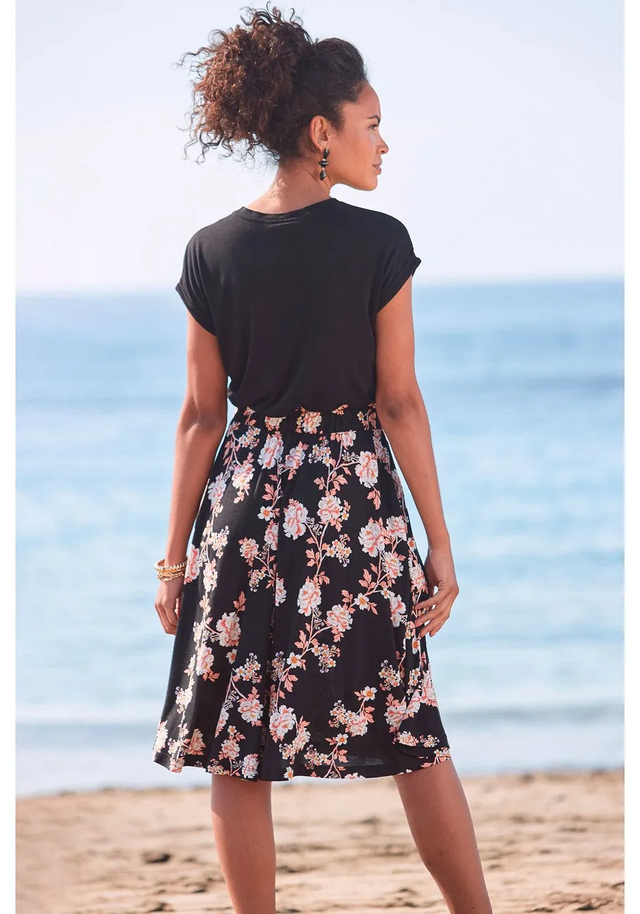 LASCANA Women's 2-In-1 Look Dress