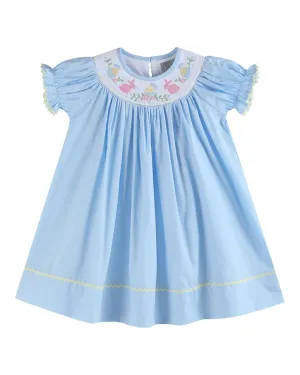 Lil Cactus Easter Smocked Bishop Dress