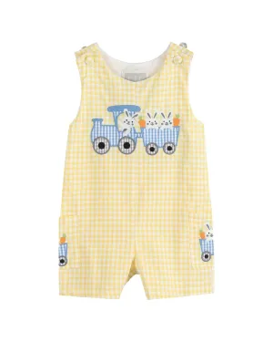 Lil Cactus Gingham Bunny Train Shortall