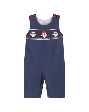 Lil Cactus Santa Smocked Overall