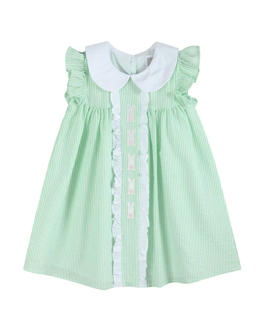 Lil Cactus Seersucker Easter Bunny Ruffle Dress
