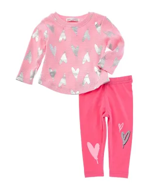 LITTLE MISH 2pc Love Top & Legging Set