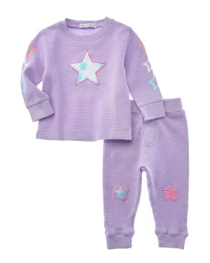 LITTLE MISH 2pc Star Tie-Dye Set