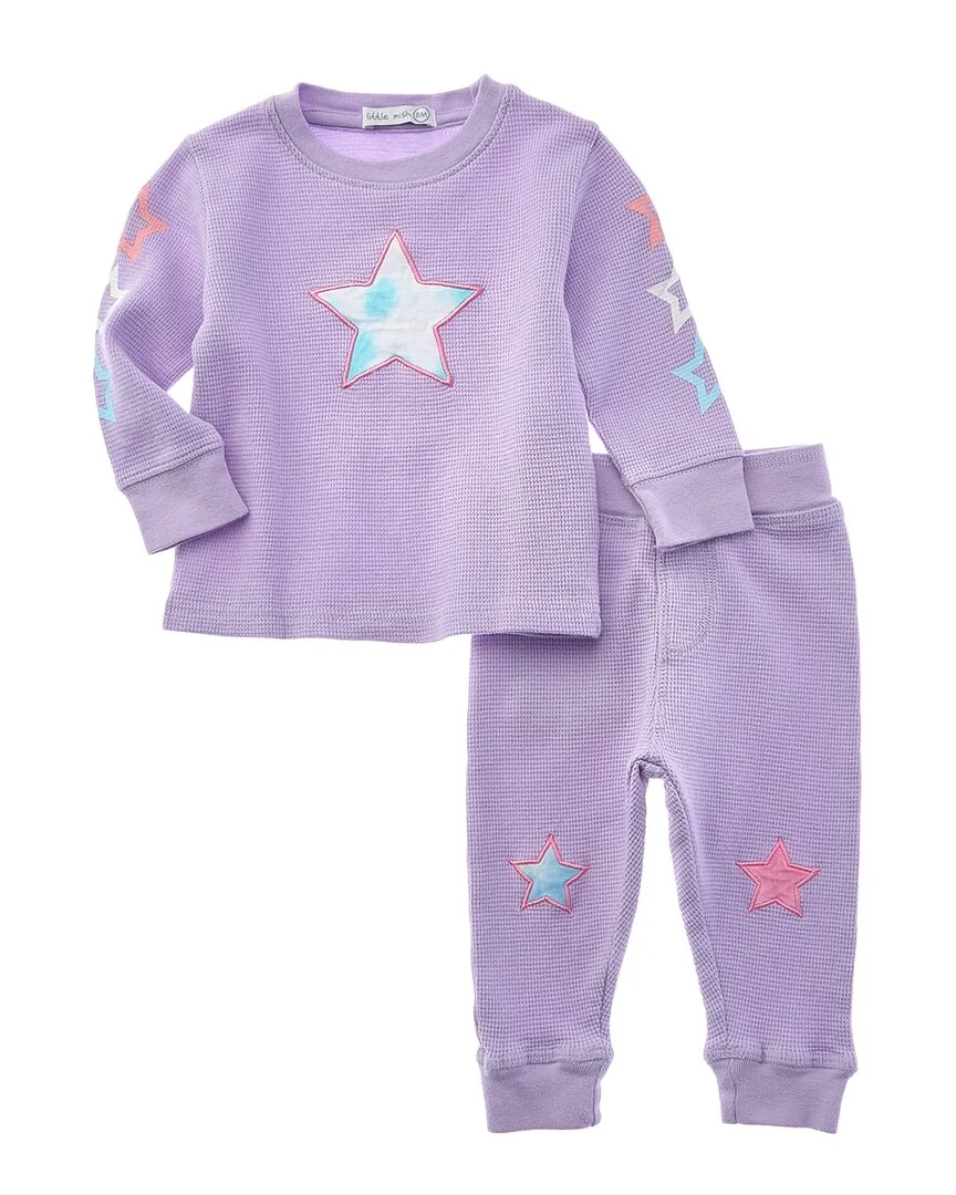LITTLE MISH 2pc Star Tie-Dye Set
