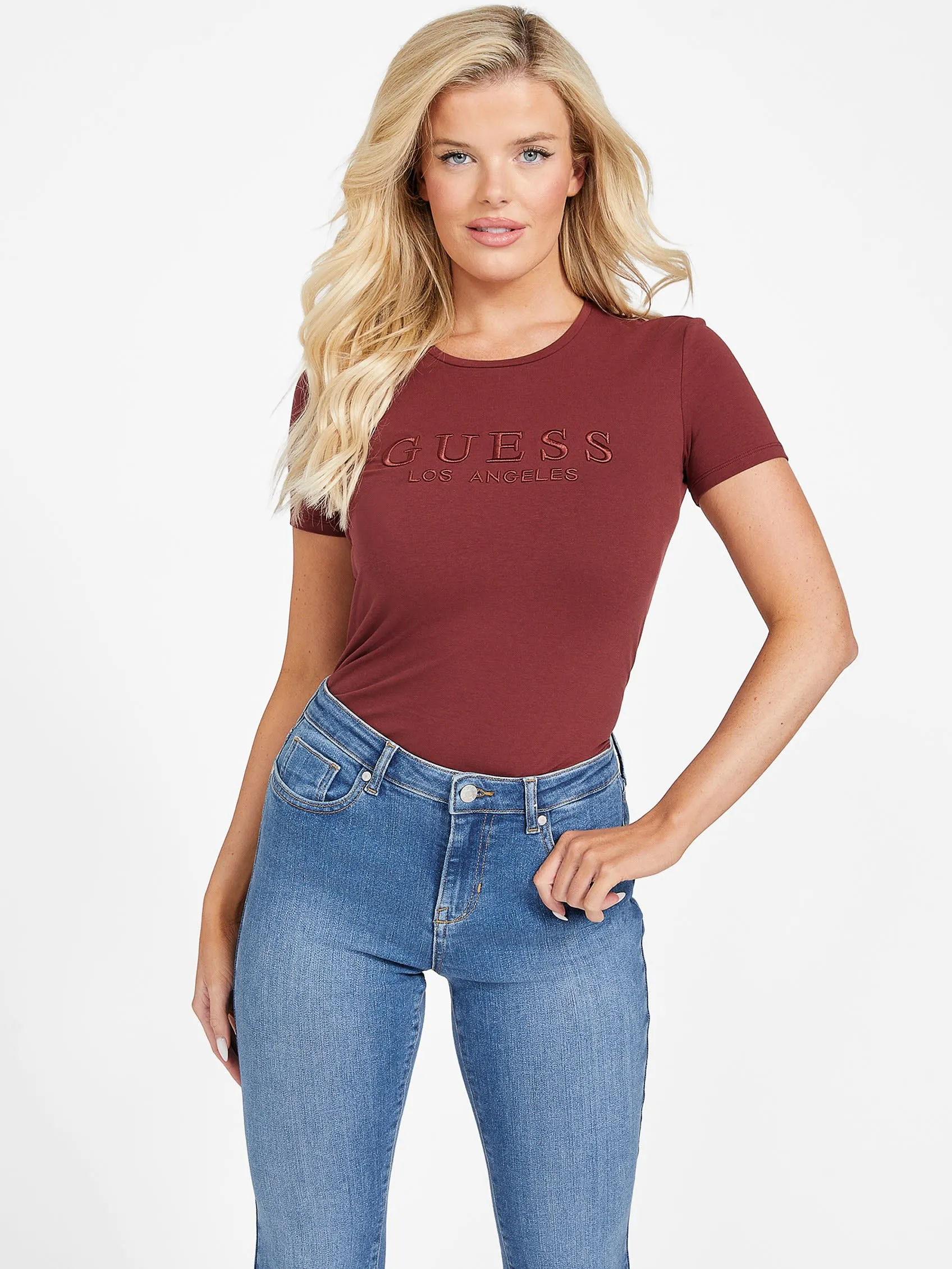 Lizza Embroidered Logo Tee