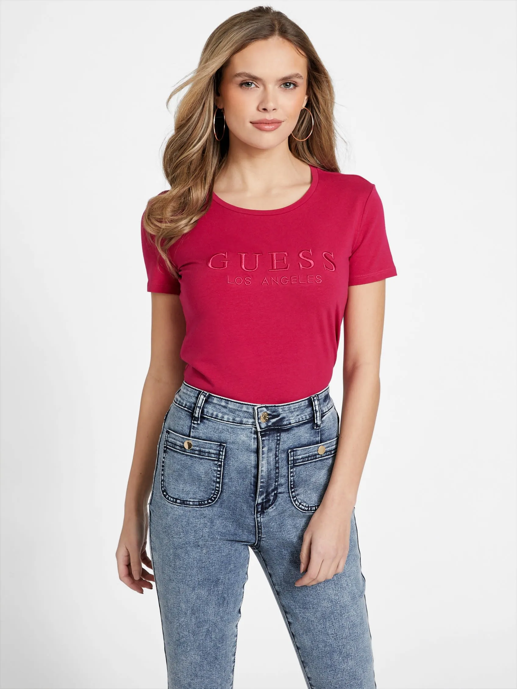 Lizza Embroidered Logo Tee