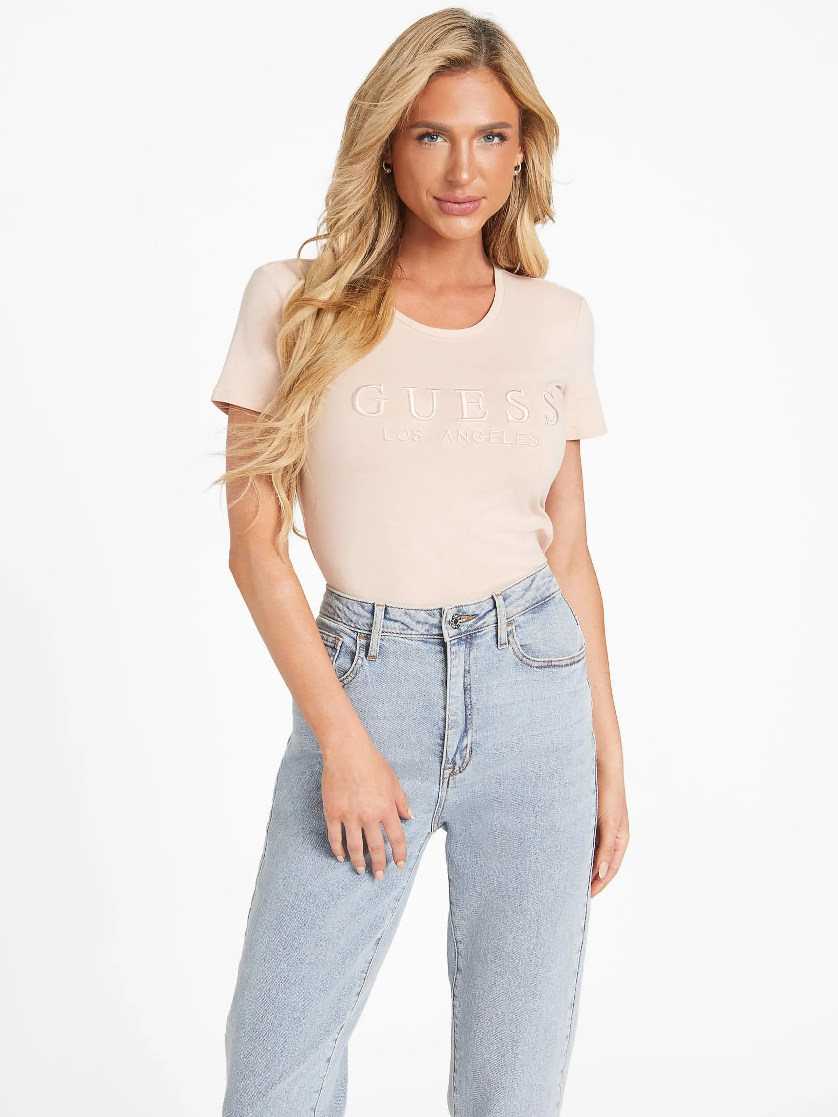 Lizza Embroidered Logo Tee