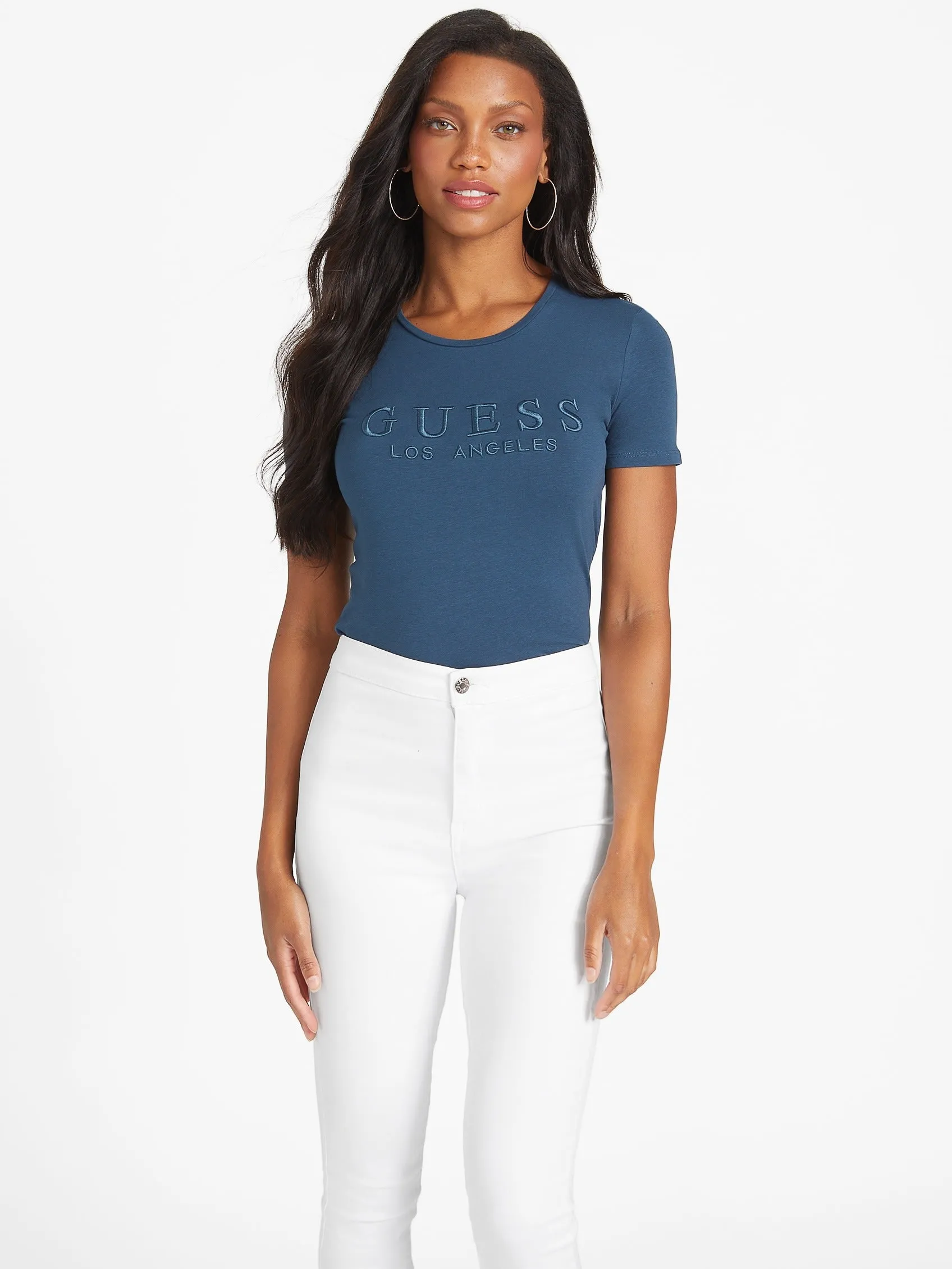 Lizza Embroidered Logo Tee