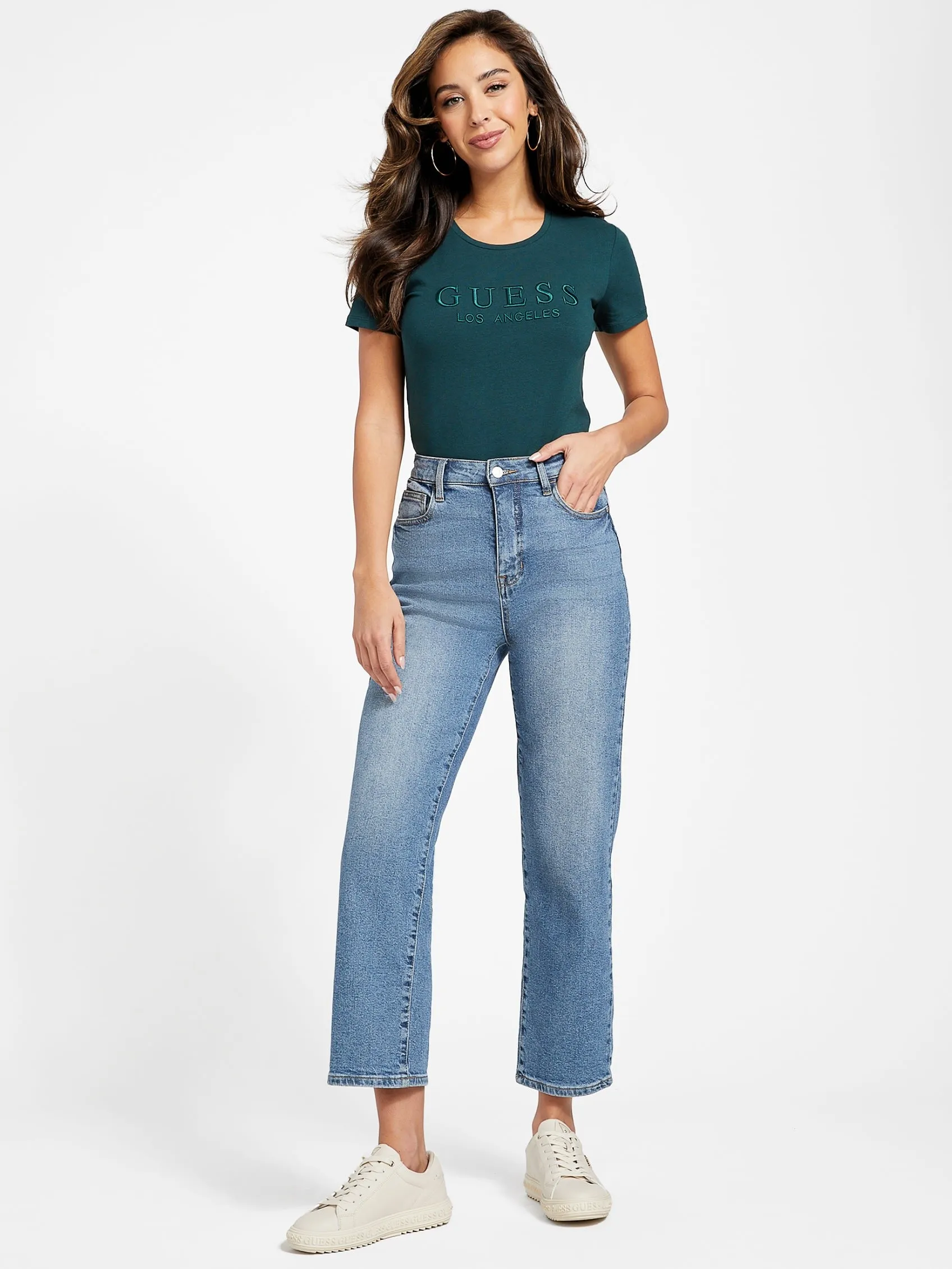 Lizza Embroidered Logo Tee