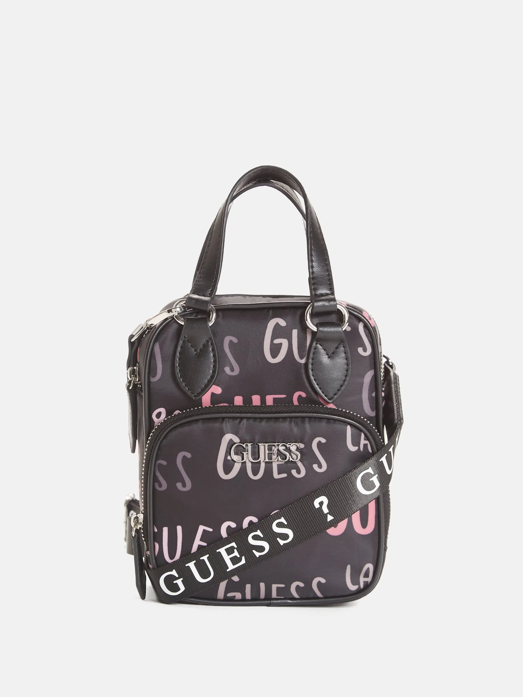 Logo Print Nylon Crossbody