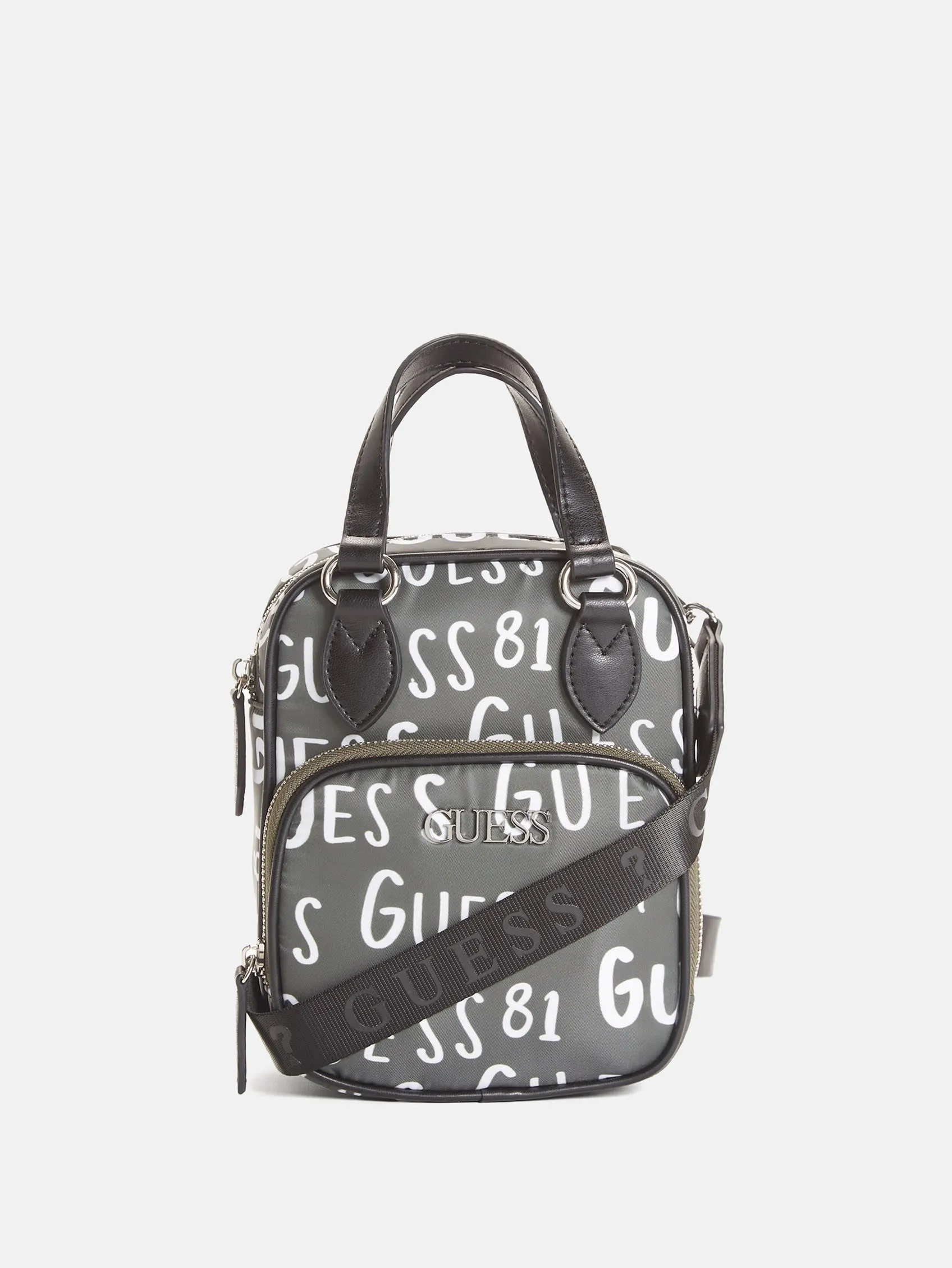 Logo Print Nylon Crossbody