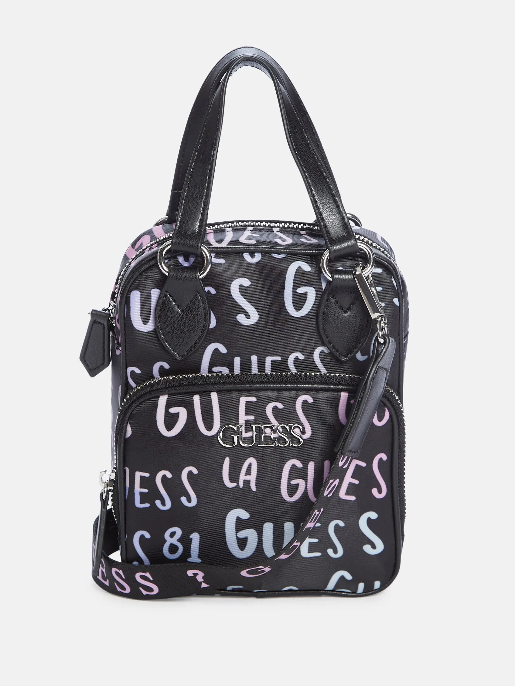 Logo Print Nylon Crossbody