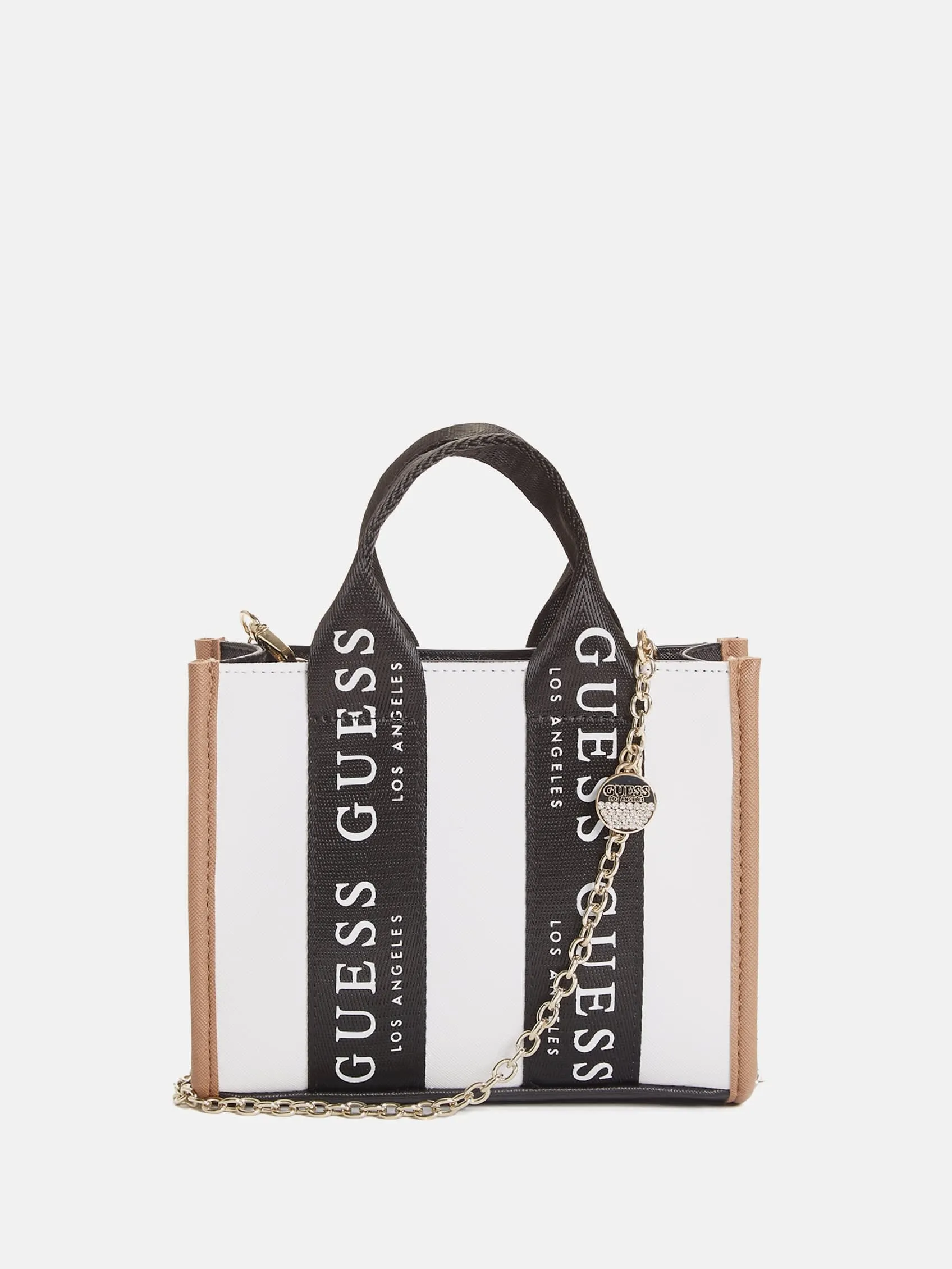 Logo-Tape Mini Tote Crossbody
