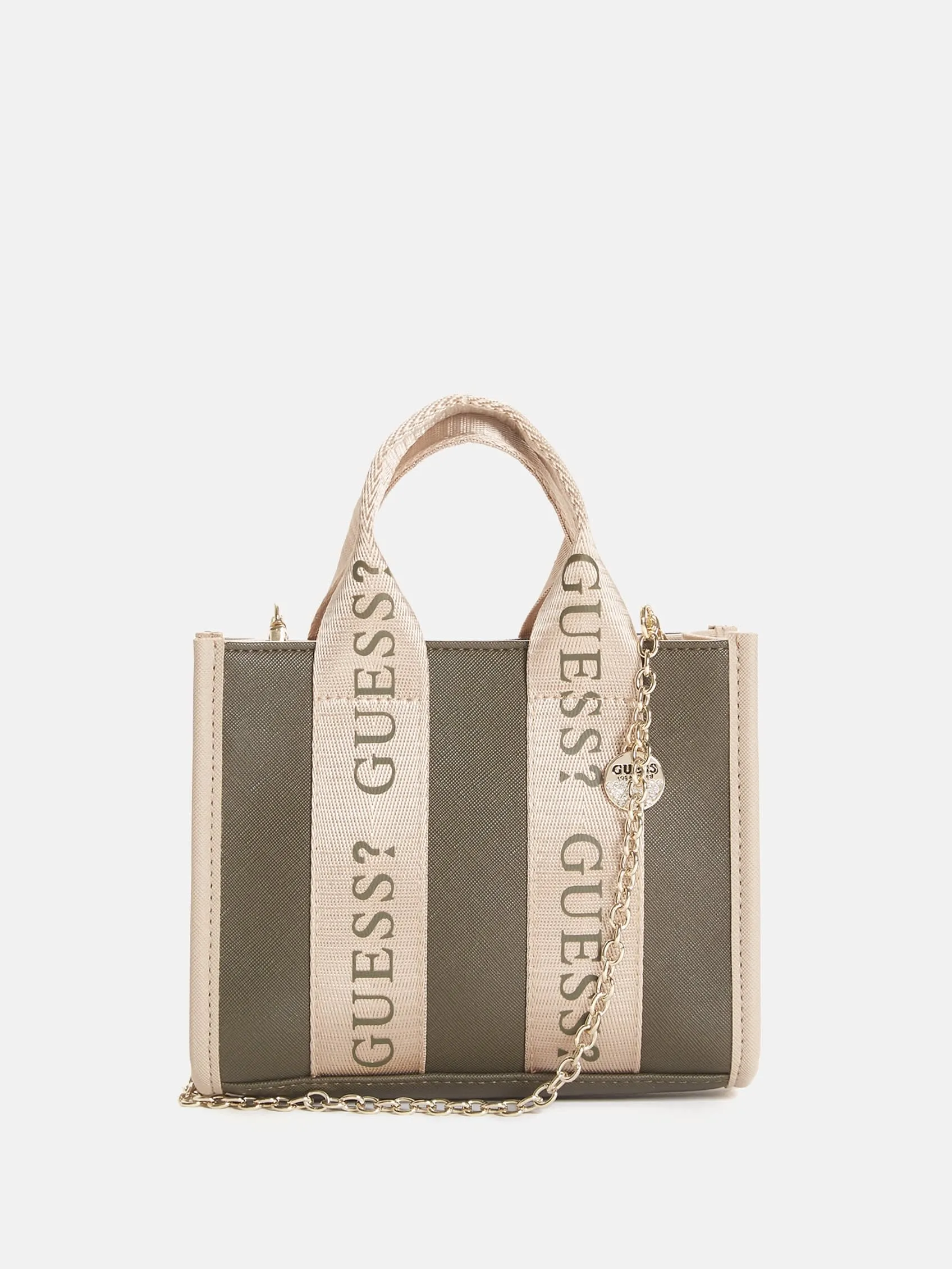 Logo-Tape Mini Tote Crossbody