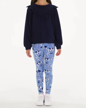 Lolly Legging In Blue Blossom