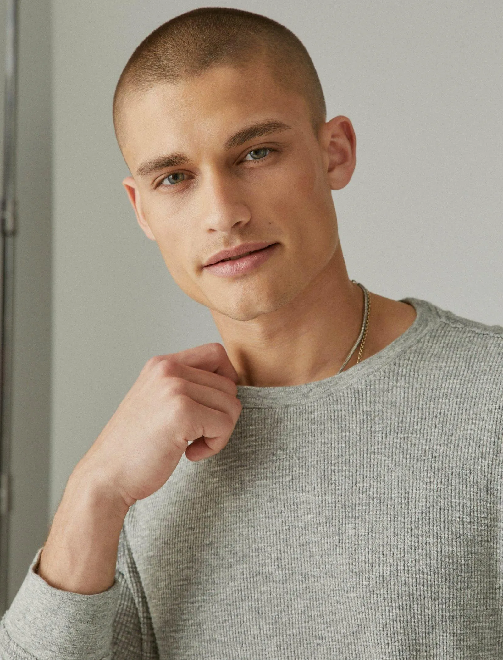 Lucky Brand Men's Garment Dye Thermal Crew