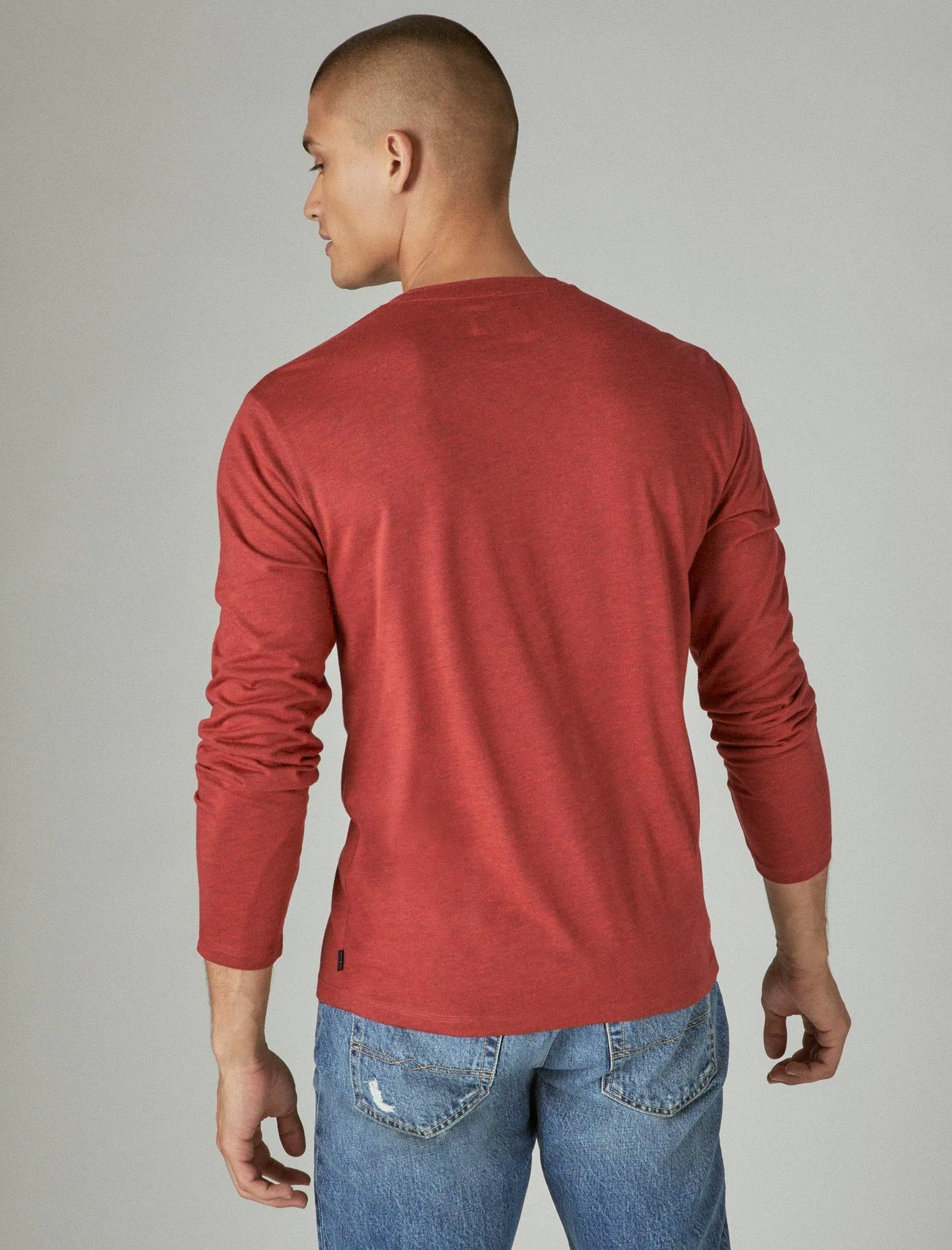Lucky Brand Men's Tencel Long Sleeve Henley