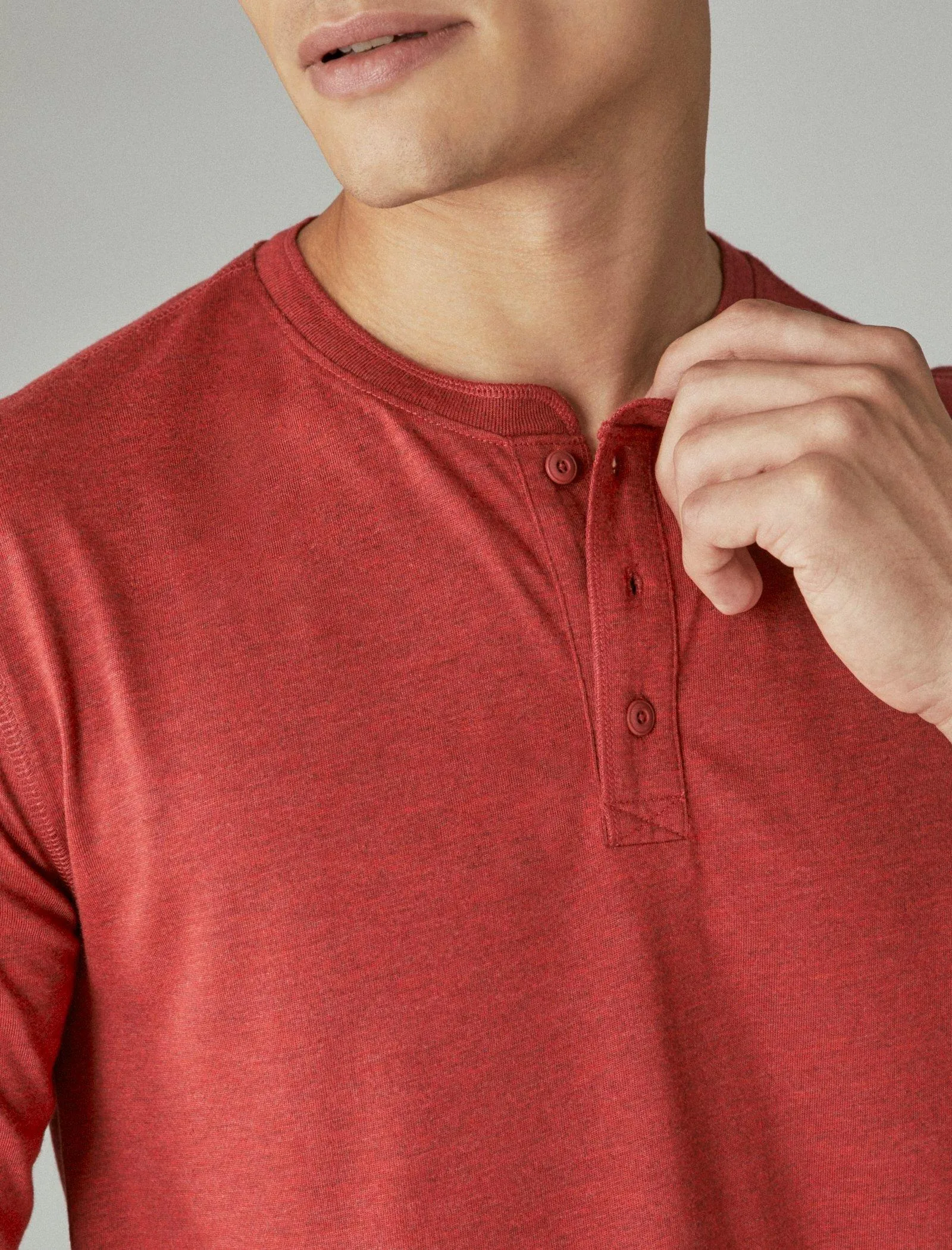 Lucky Brand Men's Tencel Long Sleeve Henley