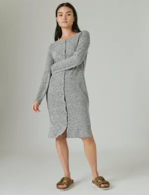 Lucky Brand Women's Cloud Jersey Ribbed Long Cardigan