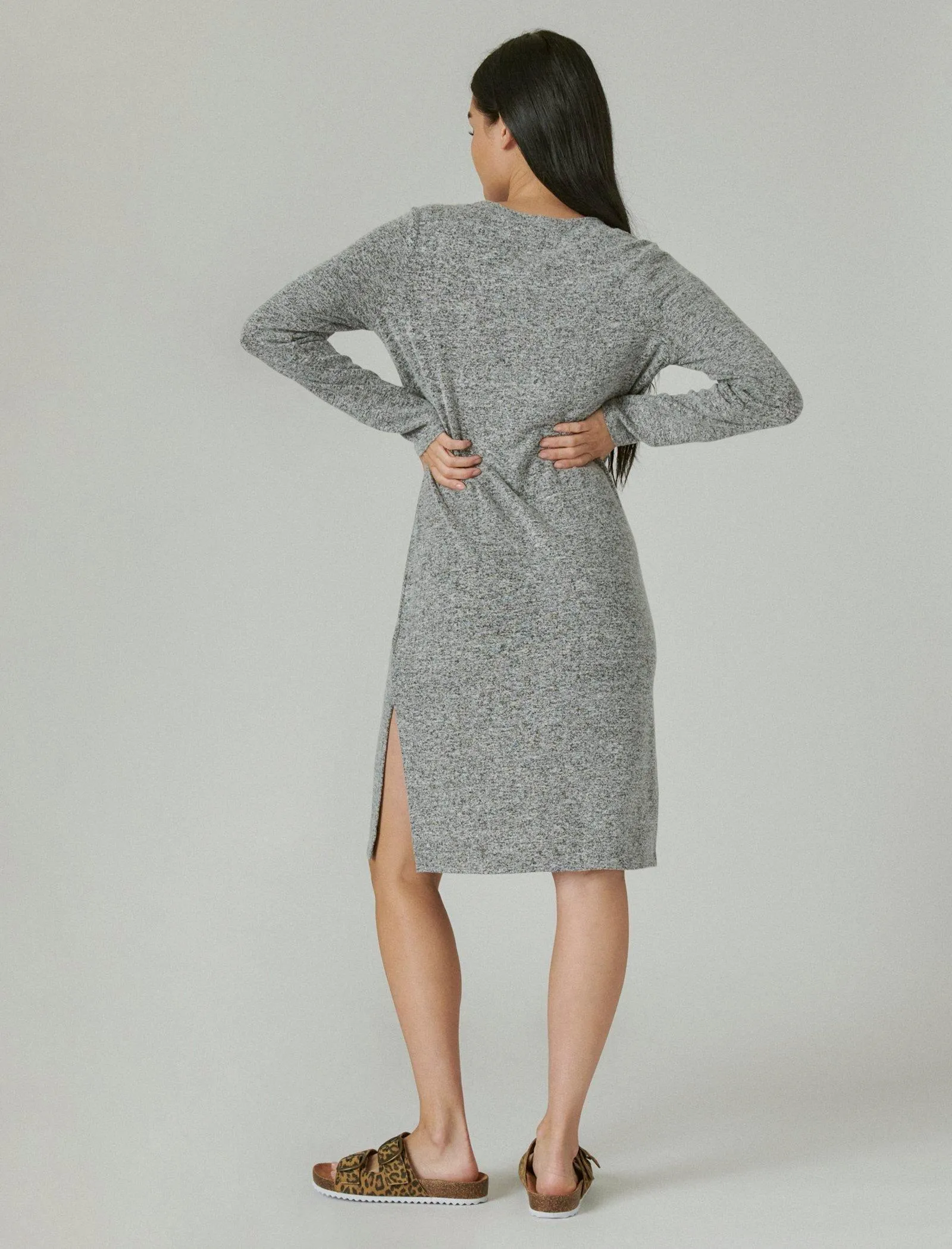 Lucky Brand Women's Cloud Jersey Ribbed Long Cardigan
