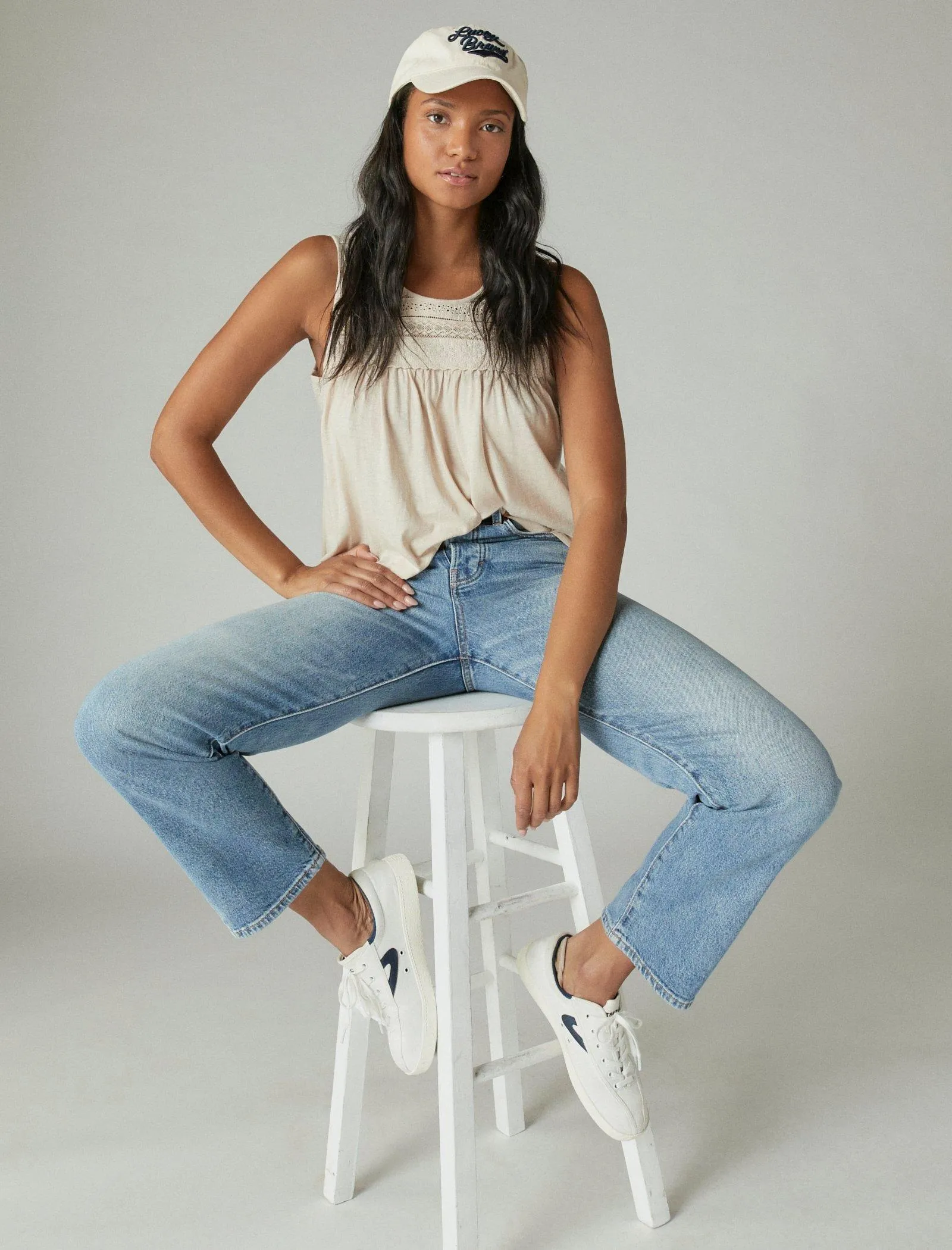Lucky Brand Women's Lace Trim Tank